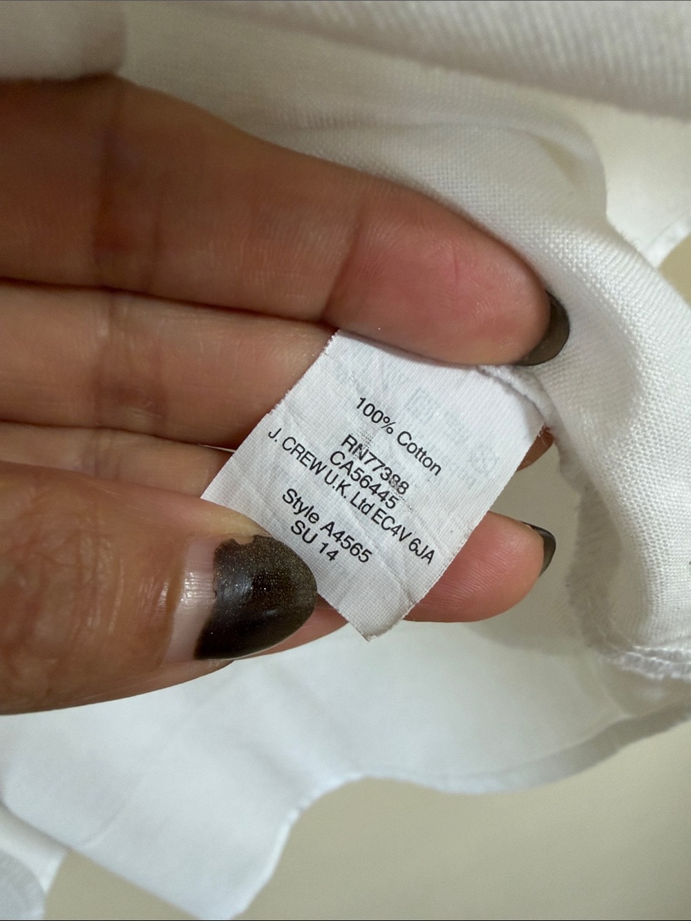 J.Crew women's relaxed short-sleeve poplin popover top in white, - Picture 5 of 7